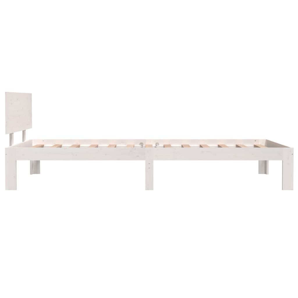 Sengeramme hvit heltre furu 100x200 cm