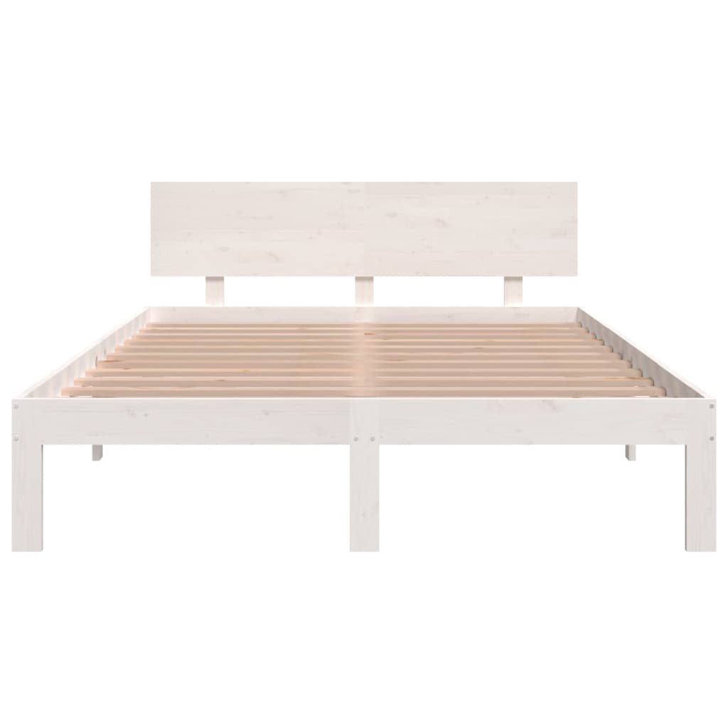 Sengeramme hvit heltre 150x200 cm King Size