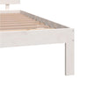 Sengeramme hvit heltre 150x200 cm King Size