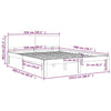 Sengeramme hvit heltre 150x200 cm King Size