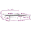 Sengeramme heltre furu 200x200 cm