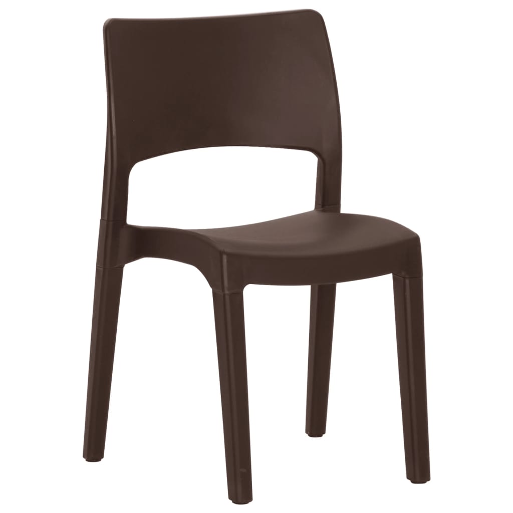 Hagestoler 2 stk mokka polypropylen