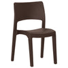 Hagestoler 2 stk mokka polypropylen