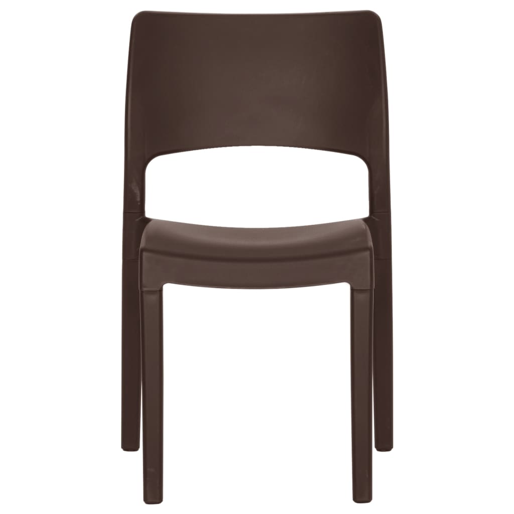 Hagestoler 2 stk mokka polypropylen