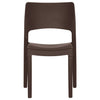 Hagestoler 2 stk mokka polypropylen