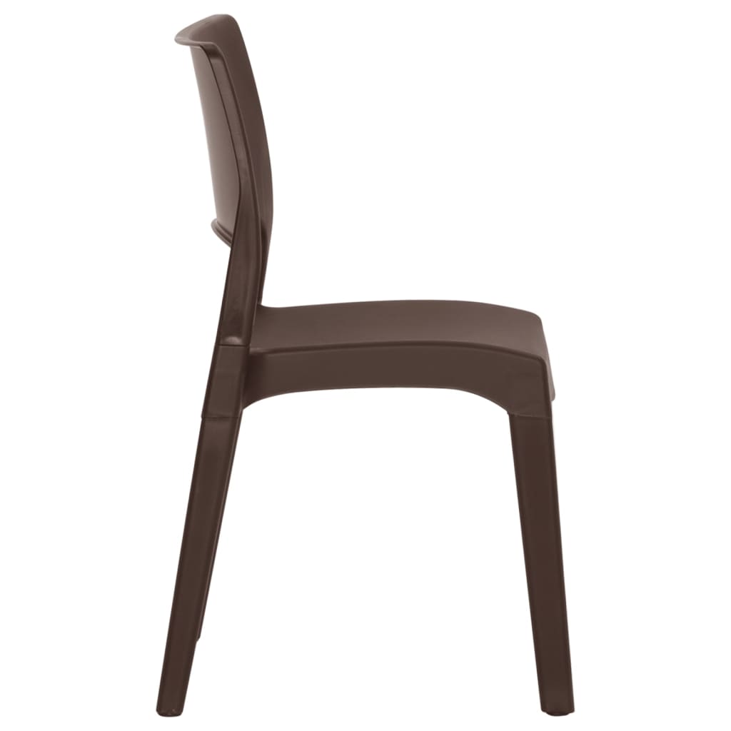 Hagestoler 2 stk mokka polypropylen