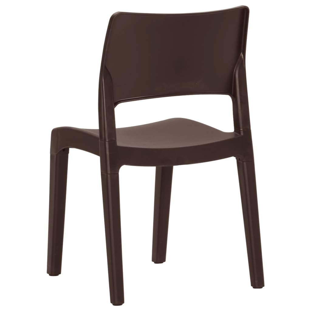 Hagestoler 2 stk mokka polypropylen