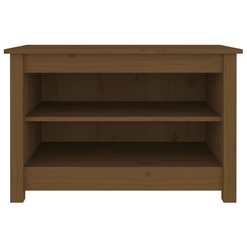 Skobenk honningbrun 70x38x45,5 cm heltre furu