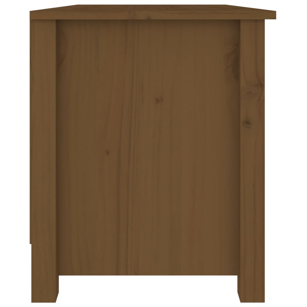 Skobenk honningbrun 70x38x45,5 cm heltre furu
