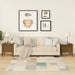 Sidebord 2 stk honningbrun 40x40x39 cm heltre furu