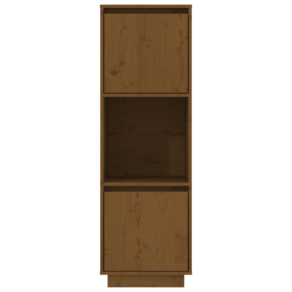 Highboard honningbrun 38x35x117 cm heltre furu