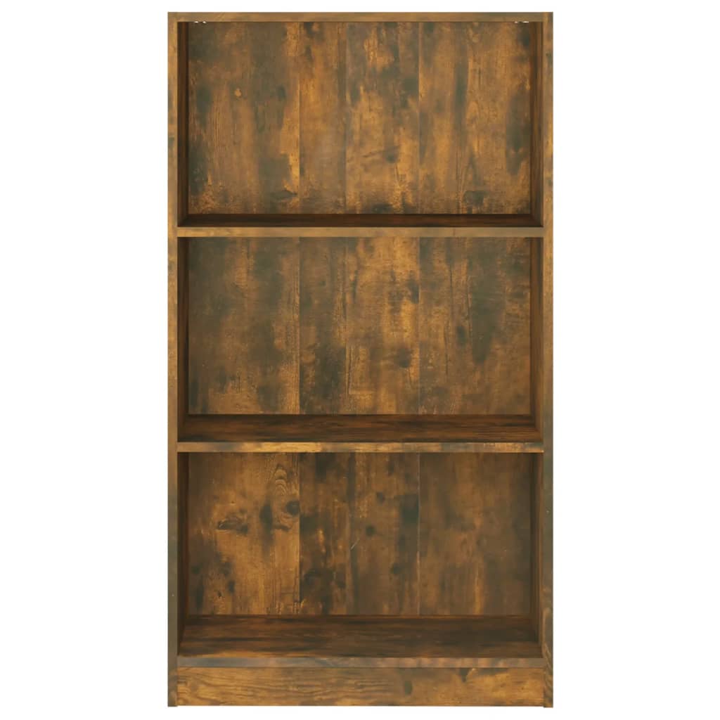 Bokhylle røkt eik 60x24x109 cm konstruert tre
