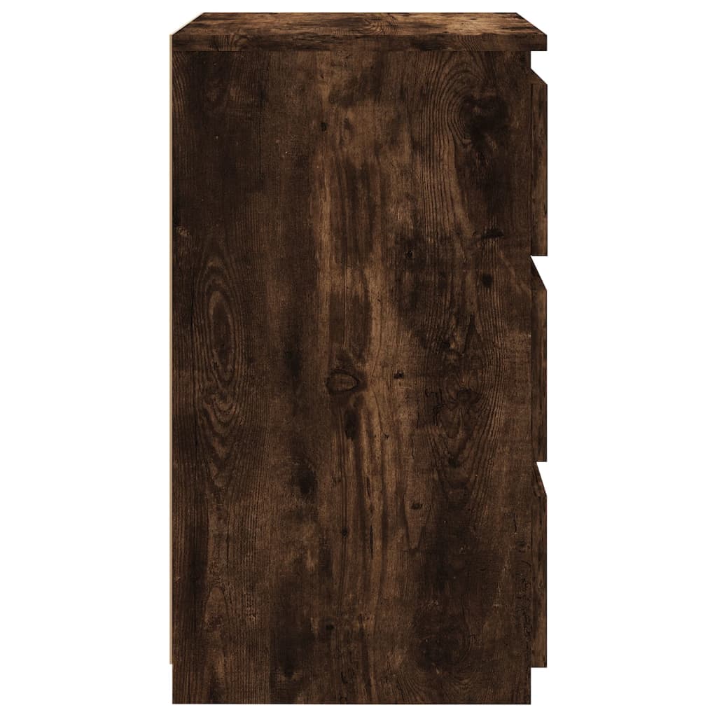 Nattbord røkt eik 40x35x62,5 cm konstruert tre