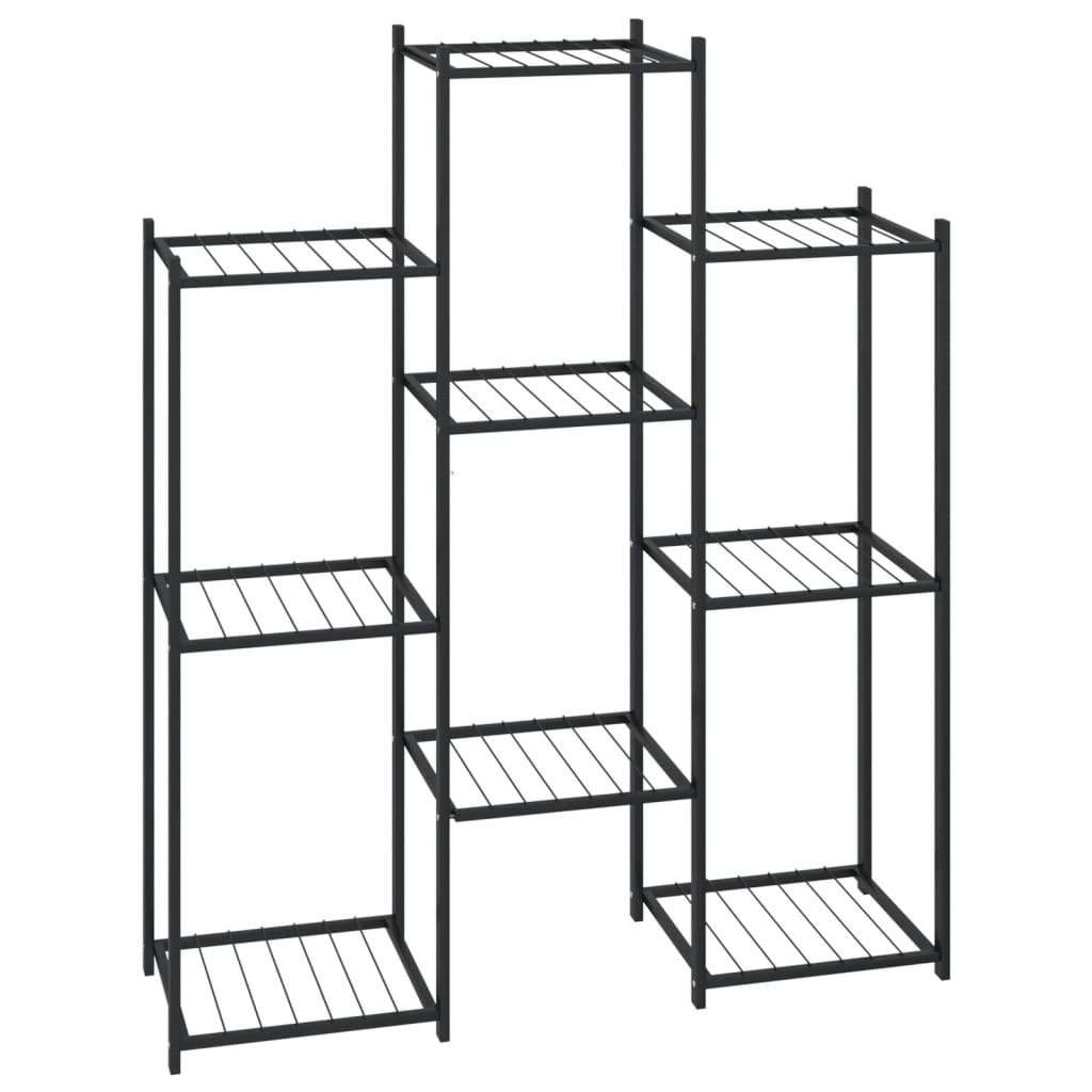 Blomsterstativ 83x25x100 cm svart jern