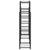 Blomsterstativ 83x25x100 cm svart jern