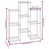 Blomsterstativ 83x25x100 cm svart jern