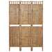 Romdeler 3 paneler bambus 120x180 cm