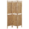 Romdeler 3 paneler bambus 120x180 cm