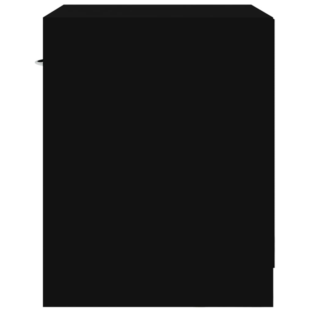 Nattbord 2 stk med skuff svart