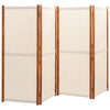 Romdeler 4 paneler kremhvit 280x180 cm