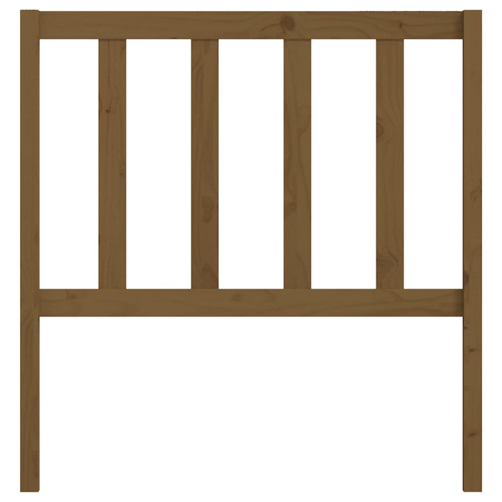 Sengegavl honningbrun 81x4x100 cm heltre furu