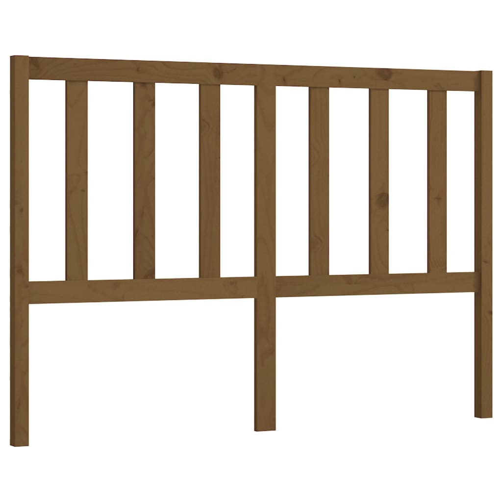 Sengegavl honningbrun 126x4x100 cm heltre furu