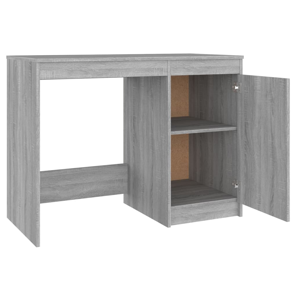 Skrivebord grå sonoma 100x50x76 cm konstruert tre