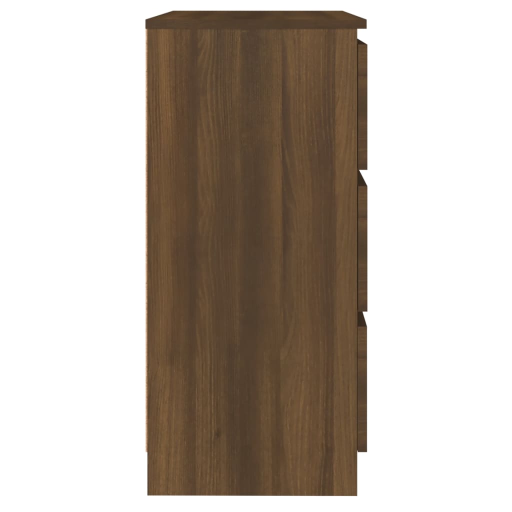 Skjenk brun eik 60x35x76 cm konstruert tre