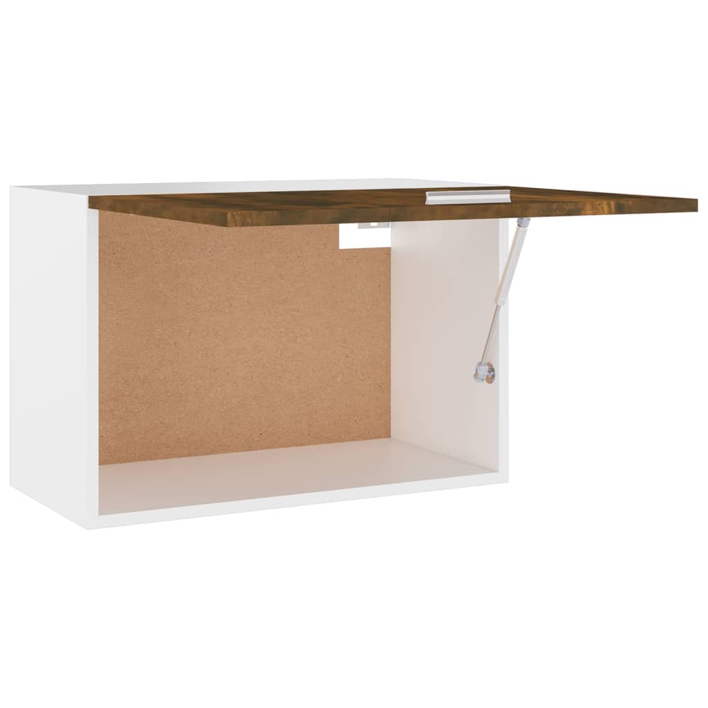 Vegghengt skap "Lyon" røkt eik 60x31x40 cm konstruert tre