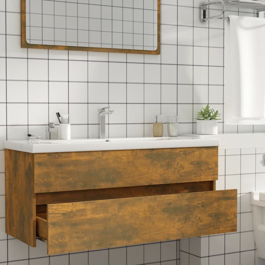Servantskap røkt eik 100x38,5x45 cm konstruert tre