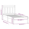Sengeramme heltre furu 100x200 cm