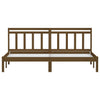 Sengeramme honningbrun heltre furu 200x200 cm