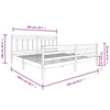 Sengeramme heltre 200x200 cm