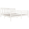 Sengeramme hvit heltre 200x200 cm