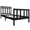 Sengeramme svart heltre 100x200 cm