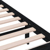 Sengeramme svart heltre 100x200 cm