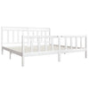 Sengeramme hvit heltre 200x200 cm