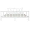 Sengeramme hvit heltre 200x200 cm