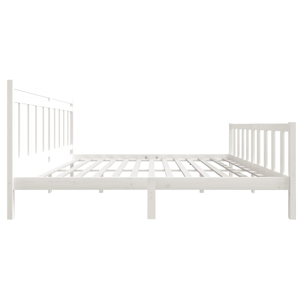 Sengeramme hvit heltre 200x200 cm