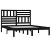 Sengeramme svart heltre furu 140x190 cm