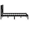 Sengeramme svart heltre furu 140x190 cm