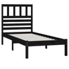 Sengeramme svart heltre furu 100x200 cm