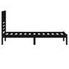 Sengeramme svart heltre furu 100x200 cm
