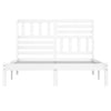 Sengeramme hvit heltre furu 140x200 cm