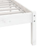 Sengeramme hvit heltre furu 140x200 cm