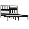 Seniorseng svart 150x200 cm heltre furu