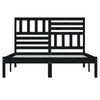 Seniorseng svart 150x200 cm heltre furu