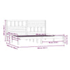 Sengeramme heltre furu 200x200 cm