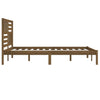 Sengeramme honningbrun heltre furu 200x200 cm