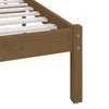 Sengeramme honningbrun heltre furu 200x200 cm